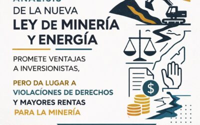 Análisis con matrices: La nueva Ley de Minería y Energía promete ventajas a inversionistas, pero da lugar a violaciones de derechos y mayores rentas para la gran minería