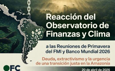 Reacción del Observatorio de Finanzas y Clima a los resultados de las Reuniones de Primavera del FMI y el Banco Mundial 2026